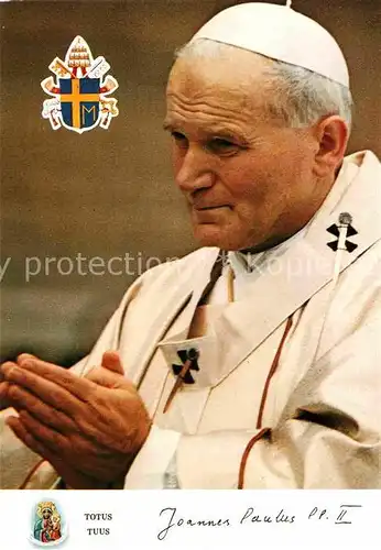 AK / Ansichtskarte Papst Joannes Paulus PP. II Kat. Religion
