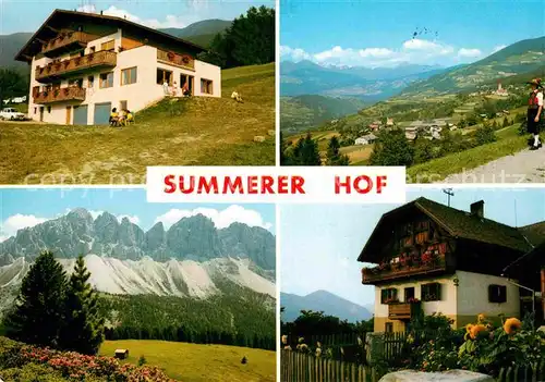 AK / Ansichtskarte St Andrae Brixen Summerer Hof Alpenpanorama