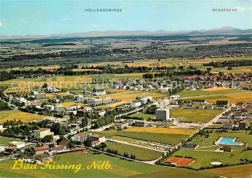 AK / Ansichtskarte Bad Fuessing mit Blick zum Hoellengebirge Schafberg Fliegeraufnahme Kat. Bad Fuessing