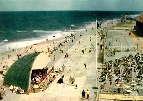 AK / Ansichtskarte Westerland Sylt Promenade mit Musikpavillon Kat. Westerland