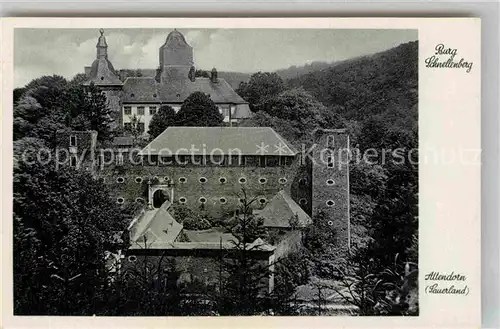 AK / Ansichtskarte Attendorn Burg Schnellenberg Kat. Attendorn