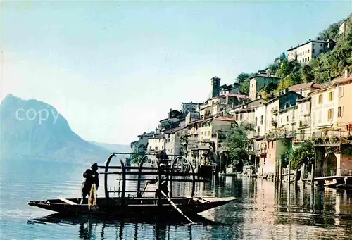 AK / Ansichtskarte Gandria Lago di Lugano Panorama Fischer Kat. Gandria