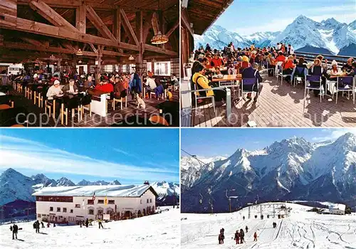 AK / Ansichtskarte Bad Scuol Restaurant Charpenna Motta Naluns Wintersportplatz Alpen Kat. Scuol