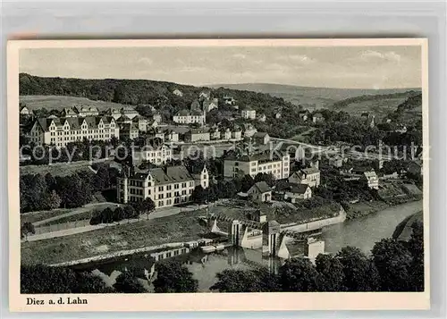 AK / Ansichtskarte Diez Lahn Staustufe Panorama Kat. Diez