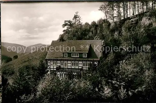 AK / Ansichtskarte Nordenau Pension Tommes Haus am Walde Kat. Schmallenberg