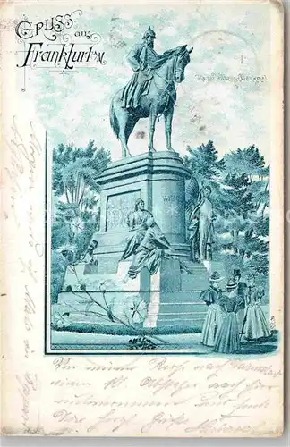 AK / Ansichtskarte Frankfurt Main Wilhelm Denkmal Kat. Frankfurt am Main