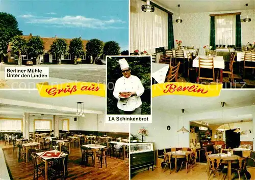 AK / Ansichtskarte Berlin Restaurant Berliner Muehle Unter den Linden Kat. Berlin