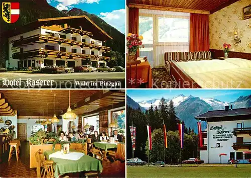 AK / Ansichtskarte Wald Pinzgau Hotel Kaserer Zimmer Gastraum Kat. Wald im Pinzgau