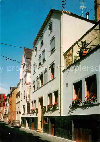 AK / Ansichtskarte Zell Mosel Hotel Weinhaus Zum gruenen Kranz Kat. Zell (Mosel)