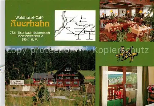 AK / Ansichtskarte Bubenbach Waldhotel Cafe Auerhahn Gaststube Kat. Eisenbach (Hochschwarzwald)