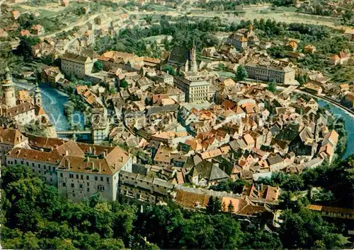 AK / Ansichtskarte Cesky Krumlov Fliegeraufnahme Kat. Krumau