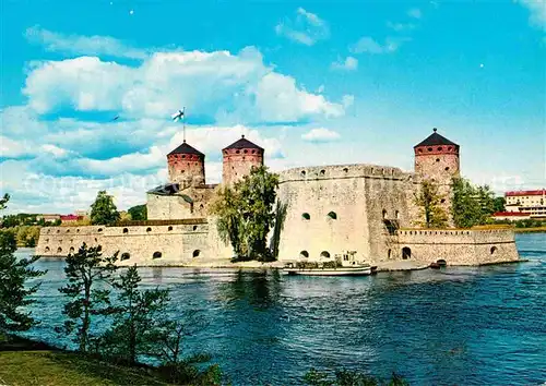 AK / Ansichtskarte Savonlinna Schloss Olavinlinna Kat. Finnland