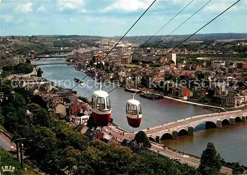 AK / Ansichtskarte Namur sur Meuse Citadelle Panorama vers Jambes et le telepherique