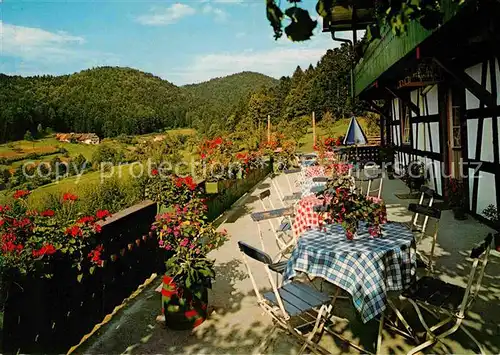 AK / Ansichtskarte Gengenbach Bischoffs Ruh Terrasse Gaststaette Kat. Gengenbach Schwarzwald