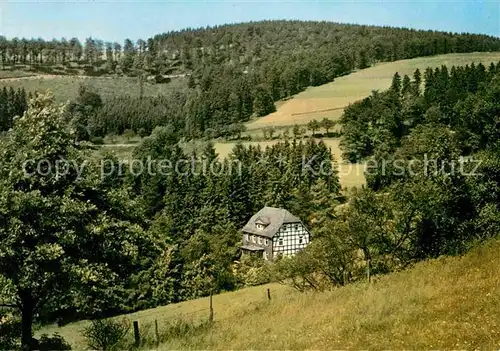 AK / Ansichtskarte Wingeshausen Privatpension Haus Wied Landschaftspanorama Kat. Bad Berleburg