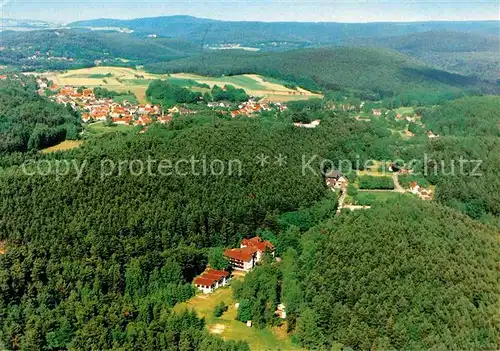 AK / Ansichtskarte Hertlingshausen Naturfreundehaus Rahnenhof Naturpark Pfaelzer Wald Fliegeraufnahme Kat. Carlsberg