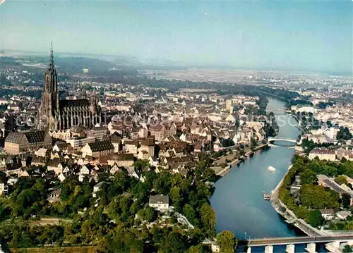 AK / Ansichtskarte Ulm Donau Stadtzentrum Muenster Donau Bruecken Kat. Ulm