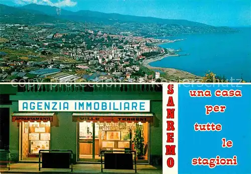 AK / Ansichtskarte Sanremo Agenzia Immobiliare Filippi Panorama Kueste Kat. 