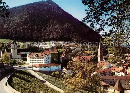 AK / Ansichtskarte Chur GR Hof und Stadtteil Hirschbuehl mit Kaenzeli Kat. Chur