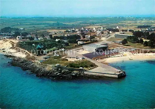 AK / Ansichtskarte Saint Pierre Quiberon Ecole Nationale de Voile Beg Rohu vue aerienne Kat. Saint Pierre Quiberon