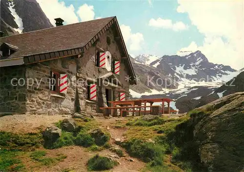 AK / Ansichtskarte Bagnes Cabane Montfort du Cas et le Mont Fort Berghaus Walliser Alpen Kat. Fionnay