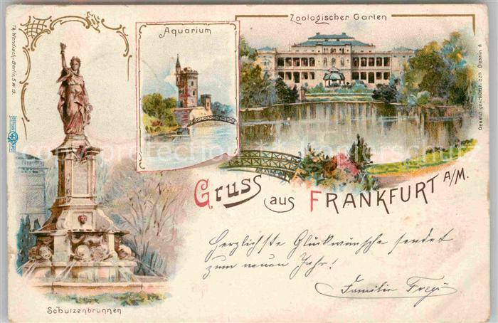 AK / Ansichtskarte Frankfurt Main Aquarium Zoologischer Garten