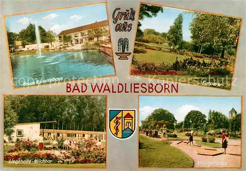 AK / Ansichtskarte Bad Waldliesborn Kurmittelhaus Liegehalle Minigolf Kurpark Kat. Lippstadt
