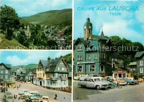 AK / Ansichtskarte Lauscha Teilansicht Huettenplatz Kulturhaus  Kat. Lauscha