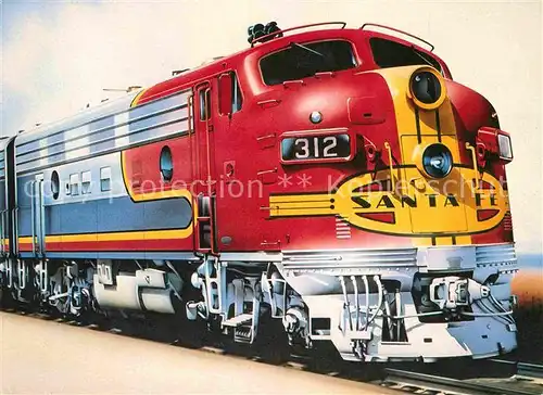 AK / Ansichtskarte Eisenbahn Santa Fe Express  Kat. Eisenbahn