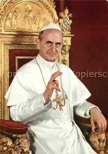 AK / Ansichtskarte Papst Paulus PP. VI Kat. Religion