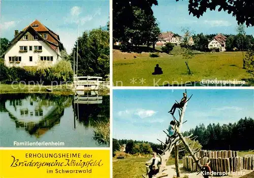 AK / Ansichtskarte Koenigsfeld Schwarzwald Familienferienheim der Bruedergemeinde Kinderspielplatz Kat. Koenigsfeld im Schwarzwald