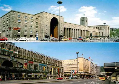 AK / Ansichtskarte Stuttgart Hauptbahnhof Hindenburgbau und Zeppelinbau Kat. Stuttgart