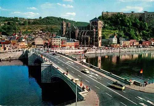 AK / Ansichtskarte Huy la Meuse Le Pont Boudouin La Collegiale et le Fort Kat. Huy