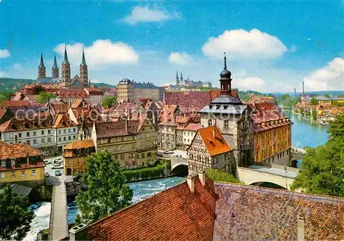 AK / Ansichtskarte Bamberg Altstadtblick mit Dom Kat. Bamberg