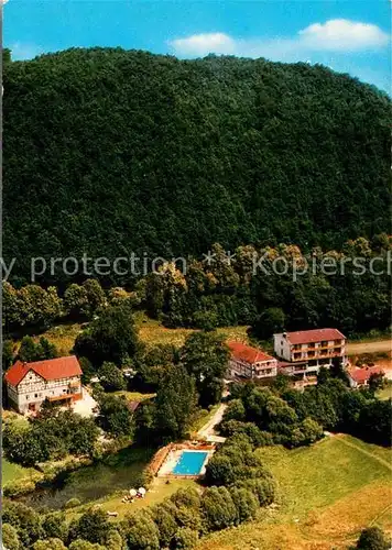 AK / Ansichtskarte Bergfreiheit Hotel Pension Die Hardtmuehle Swimming Pool Fliegeraufnahme Kat. Bad Wildungen