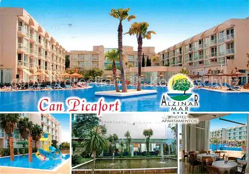 AK / Ansichtskarte Can Picafort Mallorca Alzinar Mar Hotel Apartamentos Swimming Pool Kat. Spanien