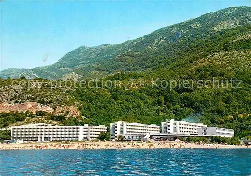 AK / Ansichtskarte Sutomore Dalmatien Panorama Hotel Koralji Ansicht vom Meer aus Kat. Kroatien