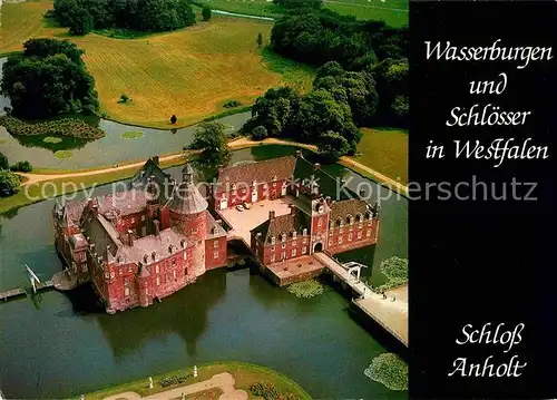 AK / Ansichtskarte Anholt Schloss Serie Wasserburgen und Schloesser in Westfalen Fliegeraufnahme Kat. Isselburg