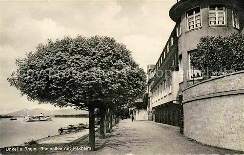 AK / Ansichtskarte Unkel Rhein Rheinallee mit Paxheim