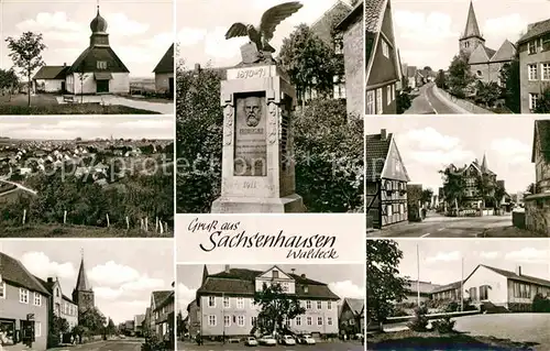 AK / Ansichtskarte Sachsenhausen Waldeck Ortsansichten Denkmal Kat. Waldeck