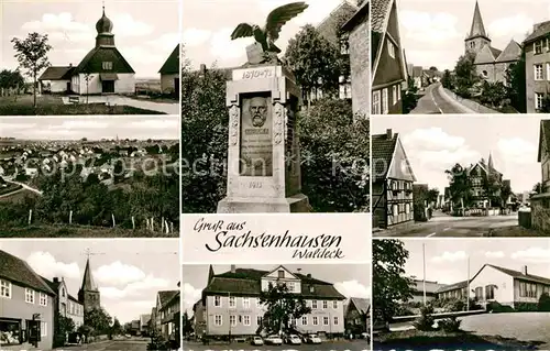 AK / Ansichtskarte Sachsenhausen Waldeck Ortsansichten Denkmal Kat. Waldeck
