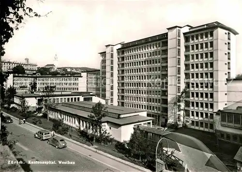 AK / Ansichtskarte Zuerich ZH Kantonsspital Westbau