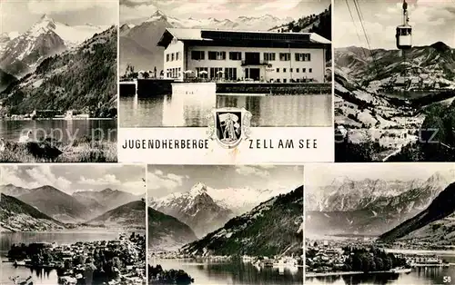 AK / Ansichtskarte Zell See Jugendherberge Teilansichten Seilbahn Kat. Zell am See