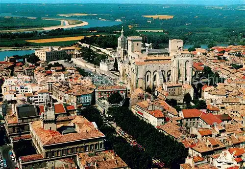 AK / Ansichtskarte Avignon Vaucluse Fliegeraufnahme Kathedrale Kat. Avignon
