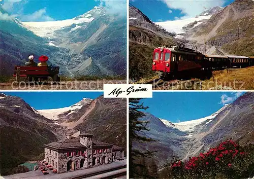 AK / Ansichtskarte Alp Gruem Panorama Bahnhof Bahn  Kat. Alp Gruem