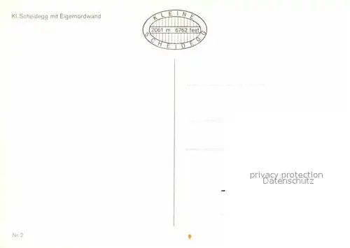 AK / Ansichtskarte Kleine Scheidegg Interlaken Eiger Nordwand Kat. Kleine Scheidegg