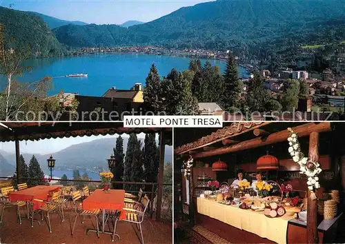 AK / Ansichtskarte Ponte Tresa Lago di Lugano Motel Ponte Tresa