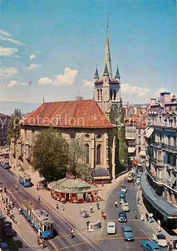 AK / Ansichtskarte Lausanne VD Place Saint Francois et l Eglise Saint Francois Kat. Lausanne