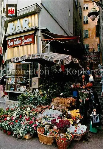 AK / Ansichtskarte Nice Alpes Maritimes Blumenmarkt im Altstadtviertel Kat. Nice