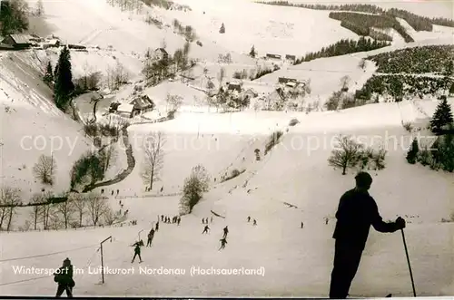 AK / Ansichtskarte Nordenau Winter Skipiste Kat. Schmallenberg
